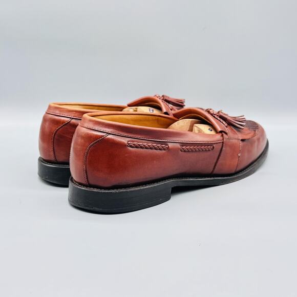 Allen Edmonds Shoes Mens 13 Brown Leather Cody Tassel Loafers Slip On Dress main image 12